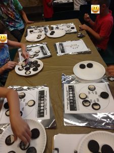 moon phases with Oreos